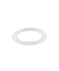 Front view of white silicone gasket for 1.5-inch sanitary tri-clamp fittings
