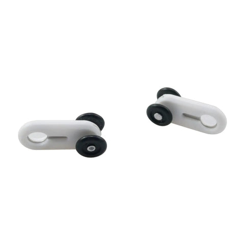30 Pcs Ceiling Roller Curtain Fittings Slick Silent Dual Wheel Design Smooth Operator Glide for heavy lifter wardrobes and sliding door use.