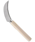 Stainless Steel Sickle With Wood Handle 4.3 Inch Blade For Berry Fruit Veggie And Flower Harvesting Curved Hook Blade For Easy Pulling Through Stems And Small Branches Lightweight With Serrated Edge For Quick Snips.