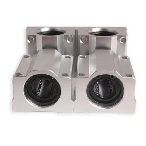 Front view of 4 Pack SC20UU 20mm Aluminum Linear Motion Ball Bearing Slides Bushing For CNC Machines And DIY Projects