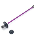 Metal Center Drive Shaft Upgrade For 1/12 WLtoys RC Cars, heavy-duty purple anodized 216mm shaft with gears