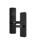 Tuya Wifi Smart Lock For Home And Apartment Featuring Seamless App Control Remote Access Multiple Unlock Methods Plug And Play Setup Next Level Security And Smooth Sailing Daily Convenience For Hotels Rooms And Private Spaces black digital door lock with keypad and handle