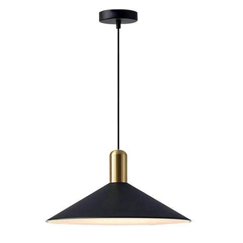 Dope Farmhouse Matte Black Barn Pendant Light With Brass Accents One Light Dome Pendant For Kitchen Island And Dining Room