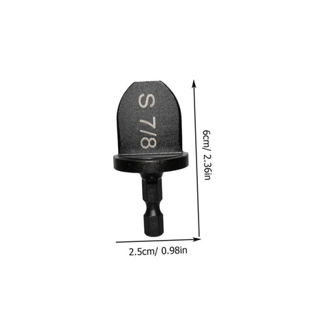 Single drill bit from 6 Piece Copper Tube Expander Set For Air Conditioner Swaging And Bearing Maintenance Tools Handy Portable Lightweight Drill Bit Swager For Easy Copper Pipe Expansion And Repair, showing dimensions of 6cm by 2.5cm.