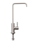 AOXHUGB Kitchen Tap Filtered Water Stainless Steel Straight Drinking Faucet for Water Purifier-Black (Brushed A) side view of faucet.