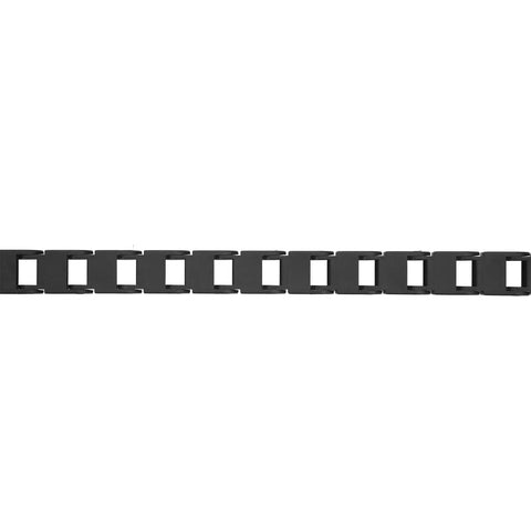 Reinforced Nylon PA66 Cable Drag Chain With End Connectors, 10x10mm, 1m Length, low noise wire carrier for CNC machines and automation