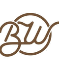 Borowood BW logo in brown script with a circular arc