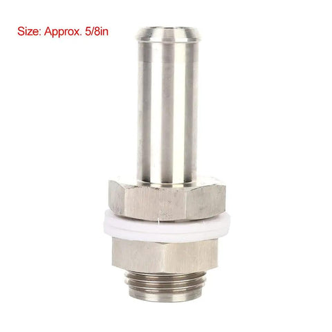 No Weld Turbo Oil Drain Plug Adapter Fits 5/8 Bolt On For Custom Motorsports Builds Racing Oil Pans And High Performance Engine Kits Saves Big Time Labor, stainless steel