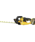 Badass Cordless Hedge Trimmer Equipped With 60 Volt Lithium Battery For Knockout Yard Cleanup Dual Edge Steel Blades Plus Lightweight Frame.