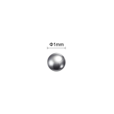 Tough As Nails 1 mm Bearing Balls Built From Slick 304 Stainless Steel G 100 Precision Grade 5000 Piece Drop Box with a single 1mm ball.