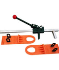 3 Piece Auto Body Repair Tool Kit With Pull Tab Manual Expander And Sheet Metal Puller For Pros, orange PVC coated plate
