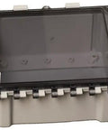 AH664C Polycarbonate Enclosure With Hinged Locking Clear Cover 6 x 6 x 4 Inches IP68 NEMA 4X Non Metallic Industrial Control Box UL Listed
