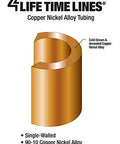 4LIFETIME LINES copper-nickel brake line tubing coil, 3/16 in x 25 ft, single-walled alloy