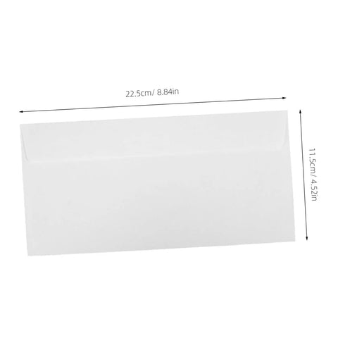 White Self Sealing Envelopes 100 Pack With Peel And Seal Flap For Biz Mail And Legal Documents Great For Office Supplies Receipts