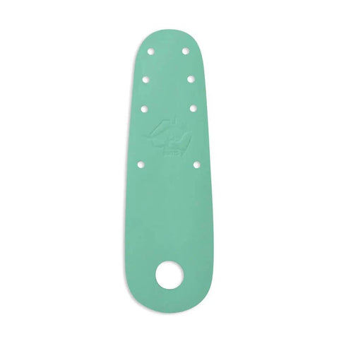 Pastel Pistachio Green Flat Toe Guard Protectors For Roller Skates, One Hundred Percent Australian Leather, Easy Install