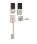 Keyless Entry Digital Keypad Door Lock with Deadbolt and Vida Lever in Satin Nickel Finish for Left or Right Handed Doors