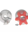 Red Polyurethane Shaft Coupling Insert Open Center Spider GR14 GR125 For Industrial Machinery Drives Pumps And Conveyor Systems Built Tough High Strength Oil Resistant Flexible Coupler 1 Pack GR19, red insert shown