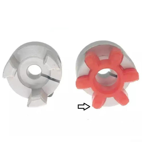 Red Polyurethane Shaft Coupling Insert Open Center Spider GR14 GR125 For Industrial Machinery Drives Pumps And Conveyor Systems Built Tough High Strength Oil Resistant Flexible Coupler 1 Pack GR19, red insert shown