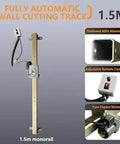 No Sweat 150W Circular Saw Guide Rail Kit With Adjustable Cutting Depth And One Touch Lift Built For Quick Wall Renovations Door Cutouts And Ridiculously Smooth 200 Cm Tracking 1.5m aluminum wall cutting track with remote control.