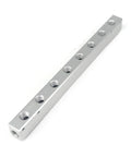 Heavy Duty G1/4 BSP Port Pneumatic Aluminum Manifold Block Splitter Eight Way Ten Port For Air Water Gas Oil Systems durable design