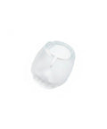 Clear Trim To Fit Furniture Leg Protectors With Adjustable Glides PVC Floor Pads for Hardwood Tile and Laminate Floors, close-up