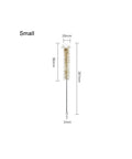 Image of 19mm diameter small brush from 5 Piece Test Tube Cleaning Brush Set Size S M L For Lab Glassware, 187mm long.