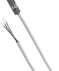 Premium Inductive T-Slot Proximity Sensor For Factory Automation With SIES Series PNP NC Output, 24V DC slim design and lead wires.