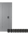 200A Main Breaker Load Center 1-Phase 120/240 VAC, 32 Spaces 40-Circuit Panel front view with breakers