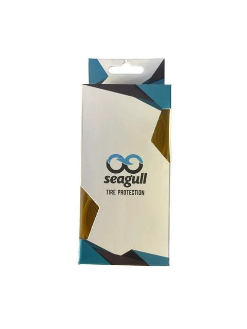 Packaging of Seagull Tire Protection featuring Road Bike Tire Liner 19mm By 230cm For 700c Tires Fits 23c 25c 28c.