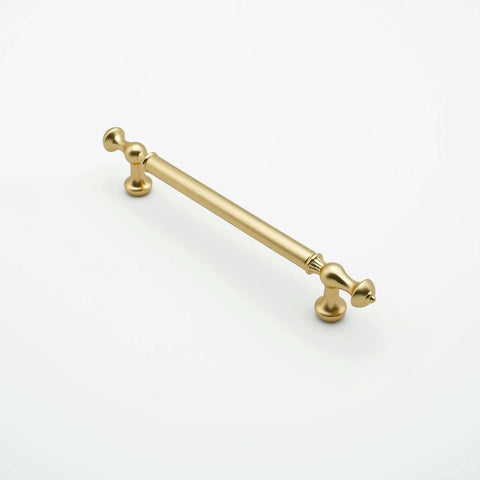 10 Pack Brushed Gold Cabinet Pulls With 5 Inch Center To Center 128mm Hole Spacing Brushed Brass Drawer Handles Solid Zinc Alloy