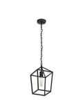 Cool Black Lantern Pendant Light For Kitchen Island And Hallway Modern Farmhouse Cage Pendant Lighting Retro Style Hanging Fixture