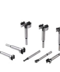 Killer High Carbon Steel Multi Tooth Drill Bit Self Centering Hole Saw Tool For Woodworking Cuts Like Butter Smooth 6mm Shank 51mm Blade Carpenter Workshop Staple, set of eight drill bits.