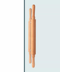 Wooden Door Handle Set Push Pull H Shape Grip For Entry Doors Easy Install With Hardware Included Back To Back Mounting For Glass And Sliding Doors Natural Finish