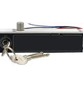 Heavy Duty 12Vdc Electric Magnetic Lock with keys, alloy body, compact design for easy electronic door setup.