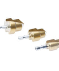 Three Pack PPR Lifting Stepped Drill Bits For Water Pipe Repair And Deburring, titanium coated high carbon steel, side view