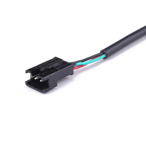 Rock Your Ride With This Super Cool 2 In 1 Waterproof E Bike LED Headlight That Doubles As A Loud Horn For Safety On Any Scooter Motorcycle Or Bicycle Out There black wired connector