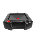 Heavy Duty 4L Oil Drain Pan For Car Repair With Wide Mouth Design Holds Waste Fluids Perfect For Auto Shops And DIY Guys Who Need A Solid Oil Receiver Tray, side view.