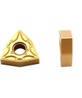 10 Pieces WNMG080404 WNMG431 Carbide Turning Threading Indexable Inserts for MWLNR Lathe Tool Holder, front and side view