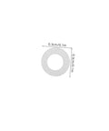 Eyeglass Frame Gaskets And Metal Flat Washers Must Have Kit With 200 Pcs Replacement Screws For Rimless Glasses Quick Repair And Durable Maintenance For Long Lasting Eyewear Life, small gasket size 0.1 inch.