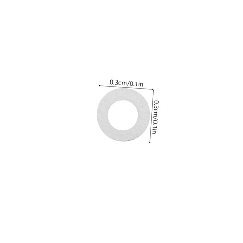 Eyeglass Frame Gaskets And Metal Flat Washers Must Have Kit With 200 Pcs Replacement Screws For Rimless Glasses Quick Repair And Durable Maintenance For Long Lasting Eyewear Life, small gasket size 0.1 inch.