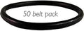 Beefy 50 Round Vacuum Belts Replacement For Upright Vacuum Cleaners That Fit A Wide Range Of Models With Center Brushroll Heavy Duty Black Rubber