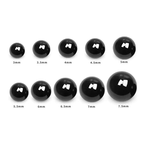Rock Solid Silicon Nitride Ceramic Bearing Balls G5 Grade 3.0mm 3.175mm 3.5mm 3.969mm Set Of 100 Precision Spheres For Full Ceramic And Hybrid Bearings, High Temperature Tooling And Machinery Use, assorted sizes