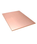 Five Pack FR4 Copper Clad Laminate PCB Kit, Single Sided 7x10cm Boards, 1.4mm Thick, shown with excellent flatness and copper surface.