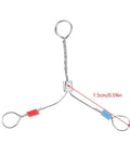 Metal K-Type thermocouple sensor line with colored ends for 0-600°C, part of ten pack replacement for 191 212 soldering iron thermometer.