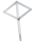 Heavy Duty Stainless Steel Corner Angle Finder And Zero To One Seventy Degree Goniometer Ruler For Construction Woodworking Pro Level Four Fold Measuring Tool displayed with clear measurement markings.