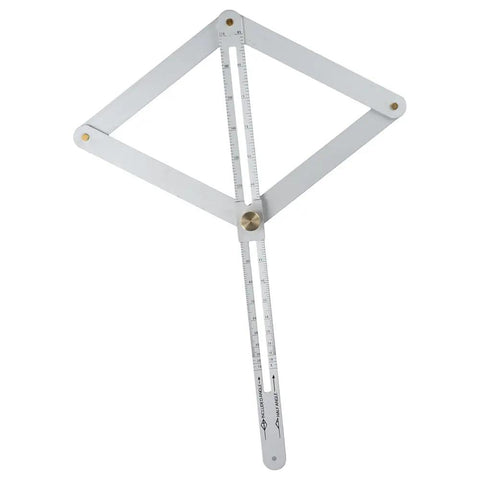Heavy Duty Stainless Steel Corner Angle Finder And Zero To One Seventy Degree Goniometer Ruler For Construction Woodworking Pro Level Four Fold Measuring Tool displayed with clear measurement markings.