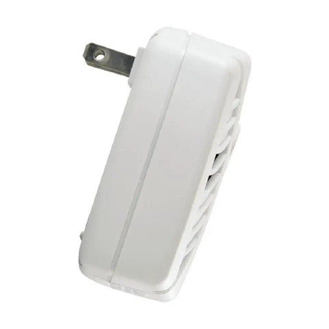 Side view of Plug In Carbon Monoxide Alarm With Battery Backup, Electrochemical Sensor, 85 Decibel Alarm, Easy Test And Silence Button