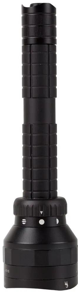 2000 Lumen Cree LED Flashlight, Rugged Mil Spec Anodized Aluminum Tactical Light For Night Ops And Outdoor Adventures, front view