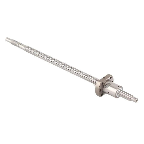 Upgrade Your Cnc Shop With This Killer 1 Set SfU1204 Rolled Ballscrew And AntiBacklash Ballnut Combo For Smooth HighEfficiency Precision Machining Projects. Rolled ballscrew with anti-backlash ballnut, silver metal finish.