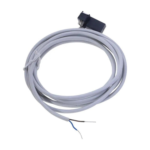 Proximity Switch For Air Pneumatic Cylinders With Wired Magnetic Reed Sensor Built To Last Heavy Duty Industrial Grade Proximity Detector Close To Switch For Precise Sensing In Machinery And Automation, gray cable sensor